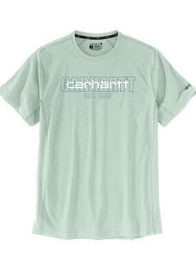 Carhartt Force Logo T-Shirt XL Relaxed Fit Big Sky Green Performance Tee NWT